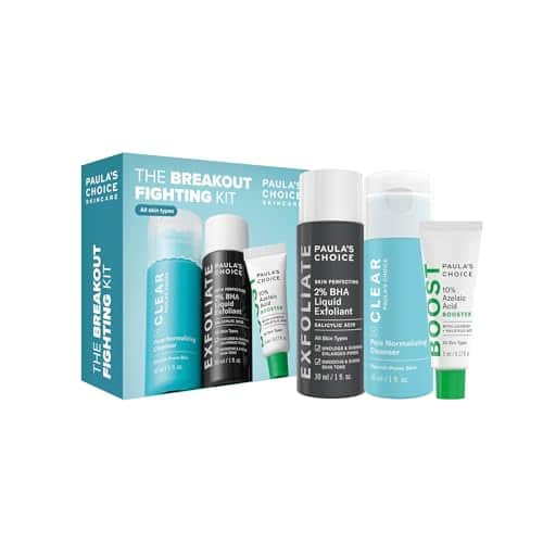 Kit Paula's Choice : nettoyant CLEAR, exfoliant 2 % BHA et petit tube de booster à l'acide azélaïque