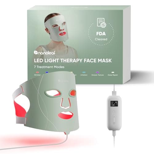 Masque LED souple Nanoleaf blanc en silicone, avec son boîtier de commande