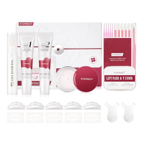 Kit Iconsign Camellia : tubes blancs Step 1 et Step 2, pot de baume rouge, pads en silicone et peigne en Y