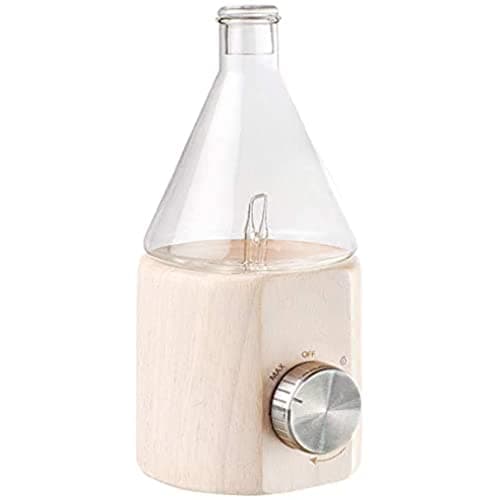 Diffuseur par nébulisation Phytosun Arôms Nébulisateur Expert, verrerie en verre sur base en bois cérusé